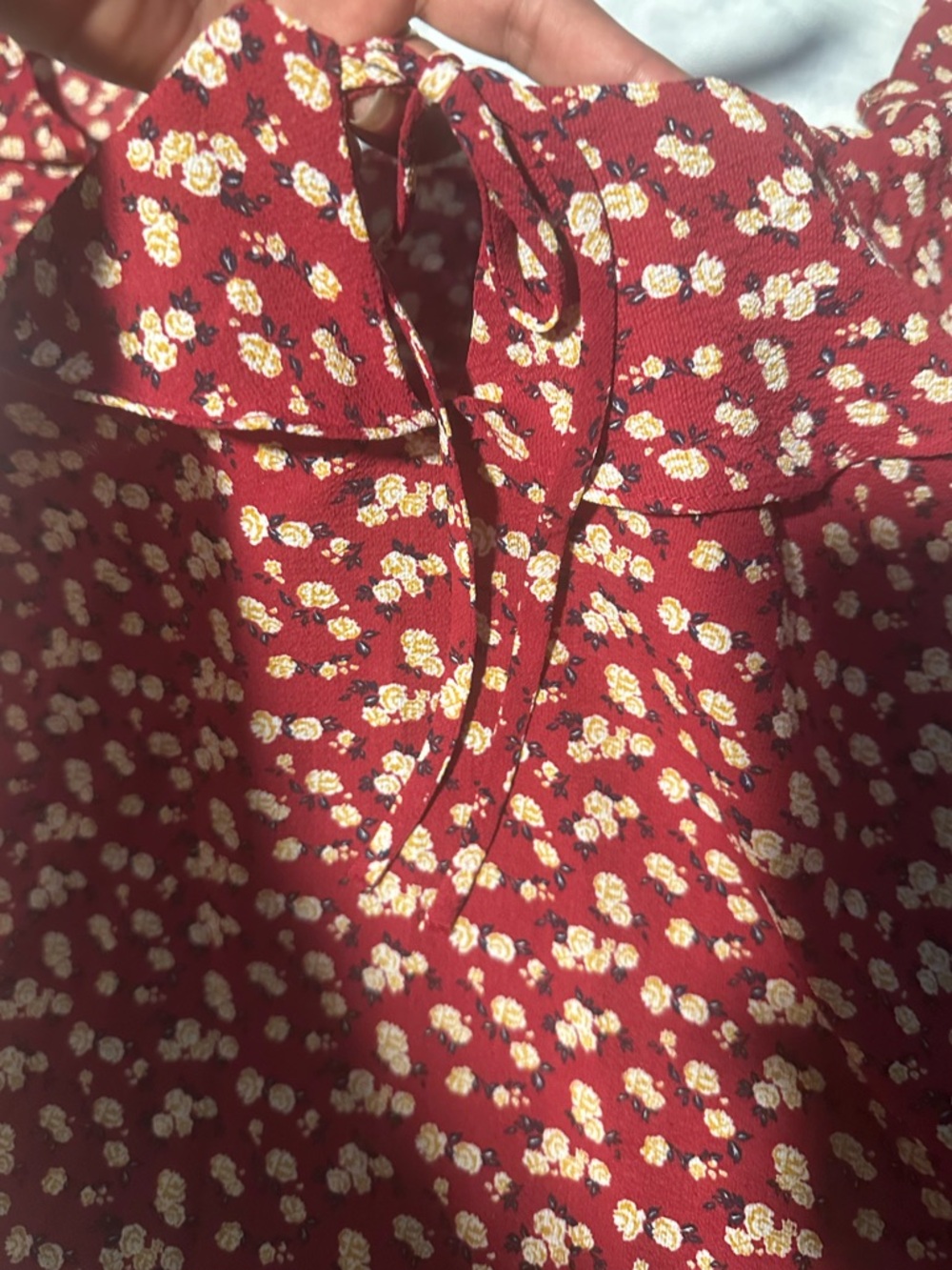 Timing Red Floral Ruffle Cami - Picture 5 of 9